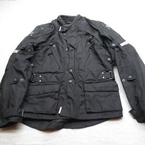 Joe Rocket Jacket Mens Medium Black Padded Removable Liner Motorcycle Air‎ Guard
